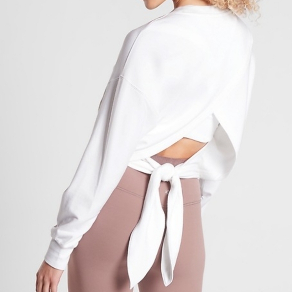 Athleta Tops - Athleta White Tie-Back Women's Top Size XS